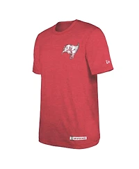 New Era Men's Heather Red Tampa Bay Buccaneers 2024 Nfl Training Camp T-Shirt