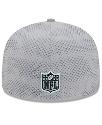 New Era Men's Gray Las Vegas Raiders 2024 Sideline 59FIFTY Fitted Hat