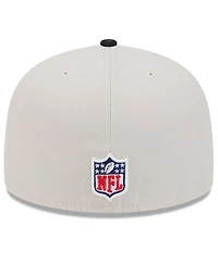New Era Men's Stone/Black Jacksonville Jaguars 2024 Sideline Historic 59FIFTY Fitted Hat