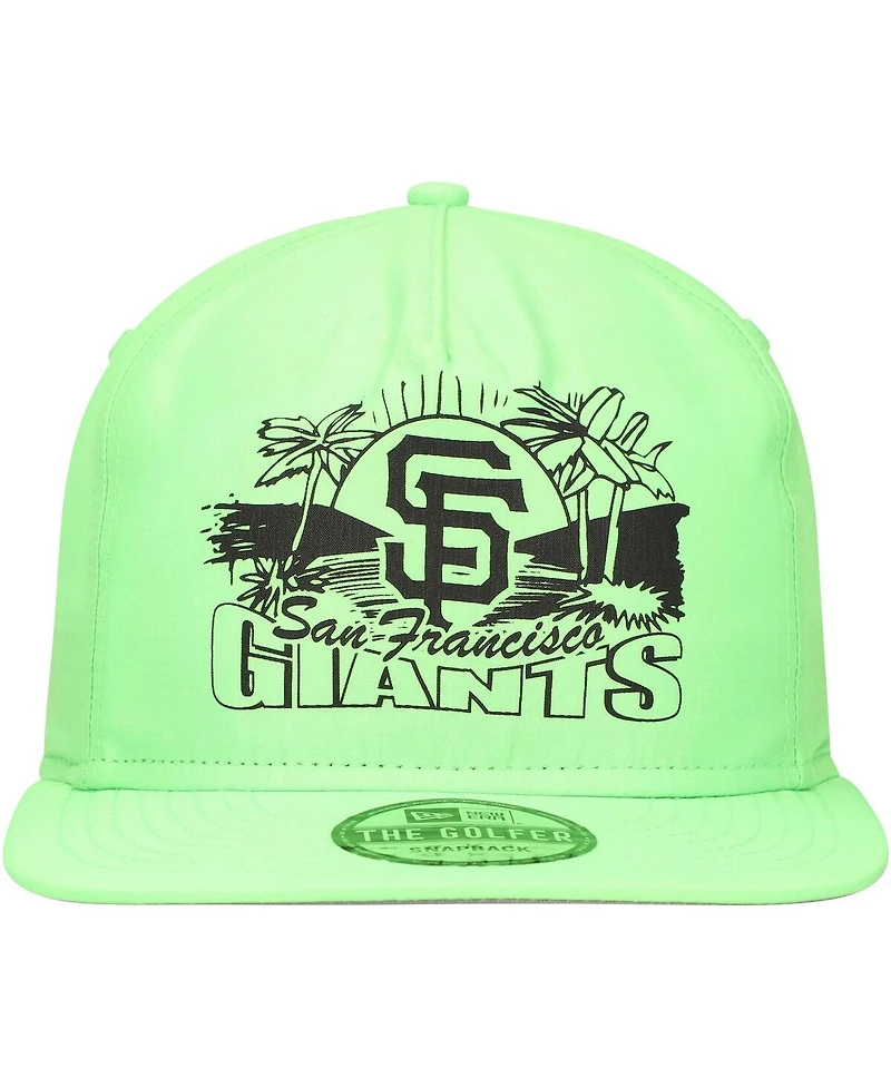 New Era Men's Green San Francisco Giants Neon Golfer Snapback Hat