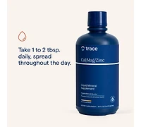 Trace Minerals Liquid Cal/Mag/Zinc | Calcium, Magnesium, Zinc, Vitamin D3 | Dietary Supplement Supports Tissue, Muscle