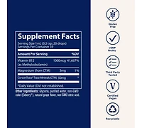 Trace Minerals Ionic B12 - Liquid Ionic Supplement to Support Nerve Health & Enzyme Production