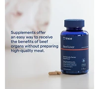 Trace Minerals Beef Liver, 500mg - Bone Health & Energy Support Supplement - Nutritional Supplement Aids Healthy Skin & Immunity