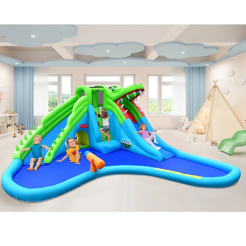 Inflatable Style Water Slide Upgraded Kids Bounce Castle w/780W Blower
