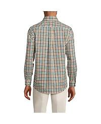 Lands' End Men's Tailored Fit No Iron Twill Long Sleeve Shirt