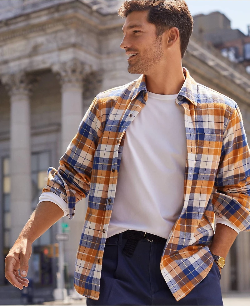 Lands' End Big & Tall Long Sleeve Supima Tee