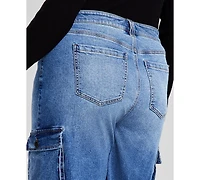 And Now This Trendy Plus Bungee-Cuff Cargo Jeans, Exclusively at Macy's