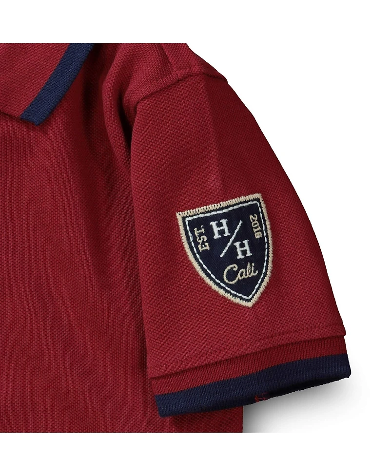 Hope & Henry Baby Boys Short Sleeve Pique Polo T- Shirt