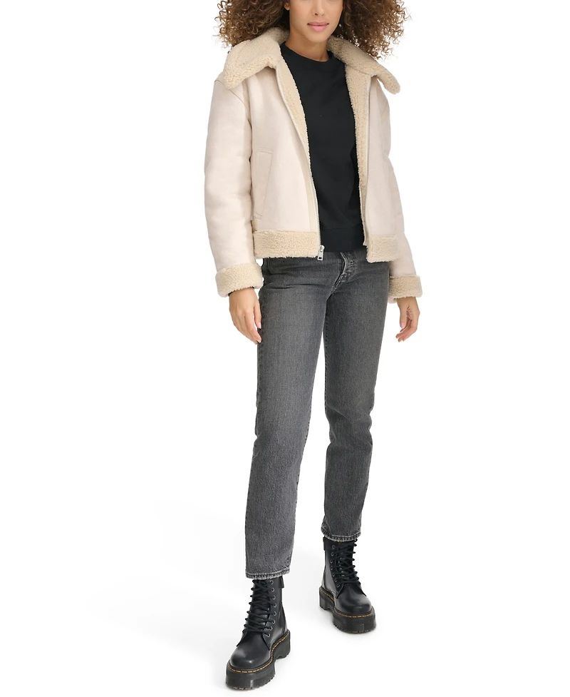 Levi's Women's Faux Shearling Aviator Jacket