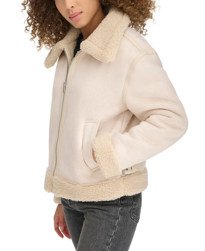 Levi's Women's Faux Shearling Aviator Jacket