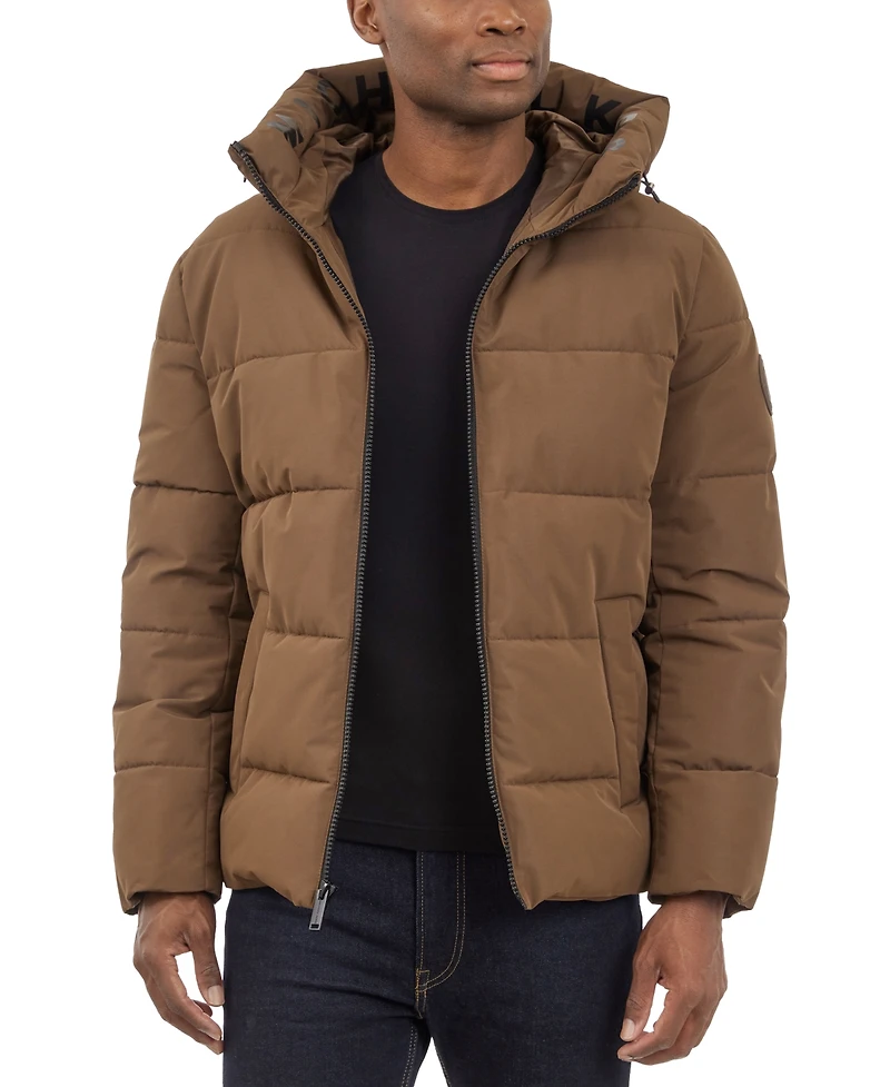 Michael Kors Men's Quilted Hooded Puffer Jacket