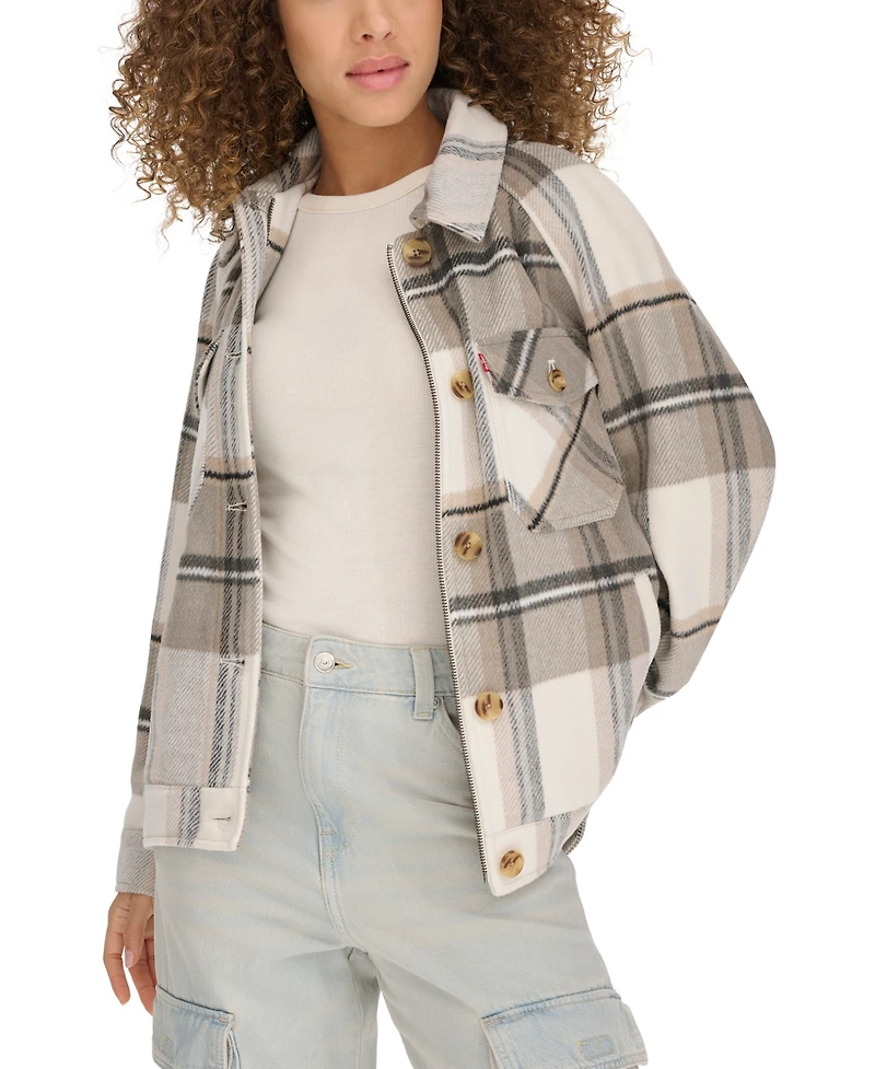 Levi's Women's Wool Blend Shirt Jacket