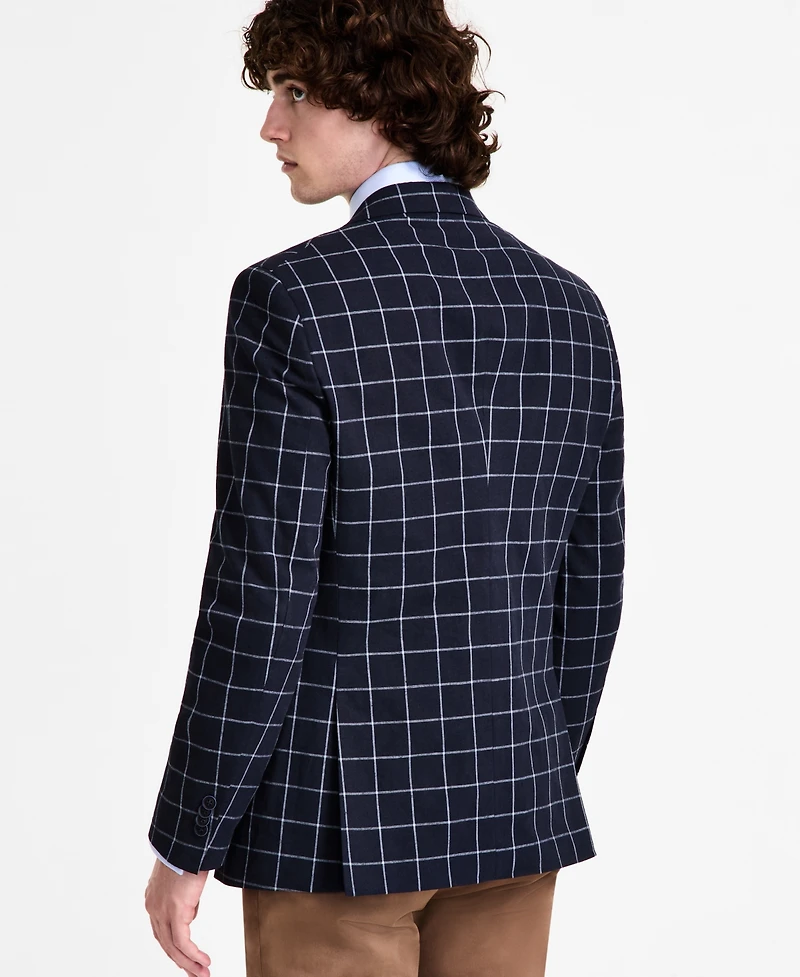Nautica Men's Cotton & Linen Printed Modern-Fit Sport Coat