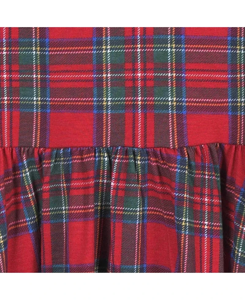 Gerber Baby Girls Baby Holiday Plaid About You Long Sleeve Dress