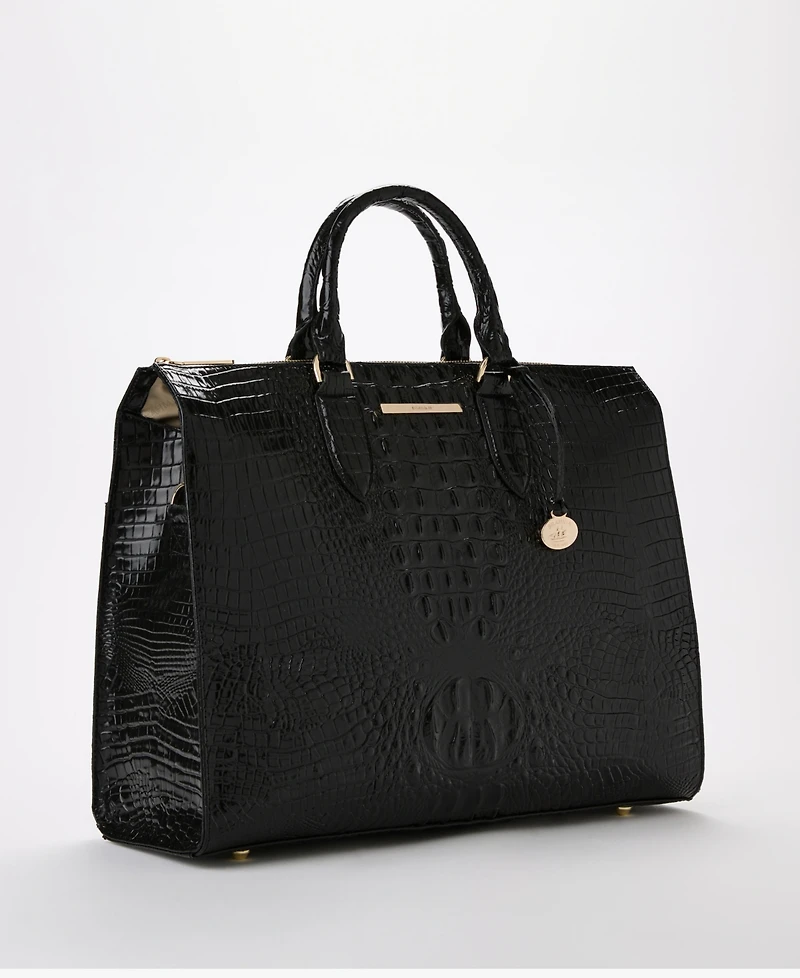 Brahmin Large Leather Business Tote