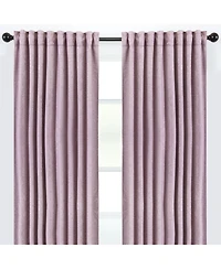 Chanasya Premium 2-Panel Classy Embossed Leaf Textured Curtains - Back Tab