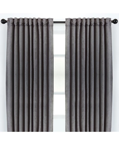 Chanasya Premium 2-Panel Classy Embossed Leaf Textured Curtains - Back Tab, Ring Tab for Windows Living Room Bedroom