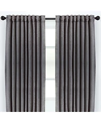 Chanasya Premium 2-Panel Classy Embossed Leaf Textured Curtains - Back Tab, Ring Tab for Windows Living Room Bedroom