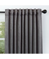 Chanasya Premium 2-Panel Embossed Leaf Textured Curtains - Back Tab, Ring Tab for Windows Living Room Bedroom