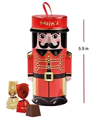 Maxim's De Paris Milk Dark Chocolate in Metal Bell Boy, 3.17oz