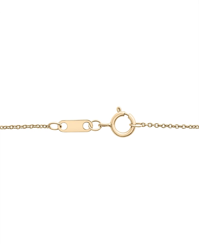 Wrapped Diamond Triple Bezel 17" Pendant Necklace (1/4 ct. t.w.) in 10k Gold, Created for Macy's