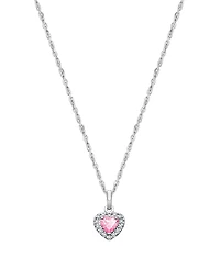 Tiny Blessings Children's Sterling Silver Blissful Heart Girls' 12-14" Necklace