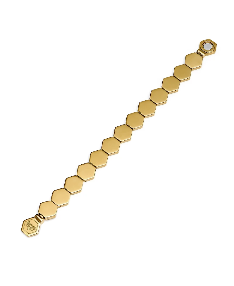 Olivia Burton Women's Honeycomb Gold-Plated Cuff Bracelet