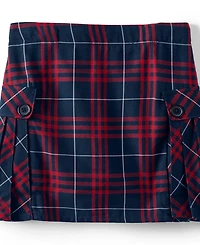 Lands' End Little Girls Side Pleat Plaid Skort Above the Knee