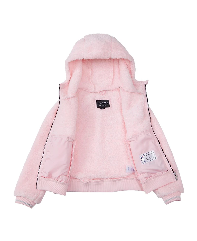 Rokka&Rolla Girls Sherpa Fleece Jacket