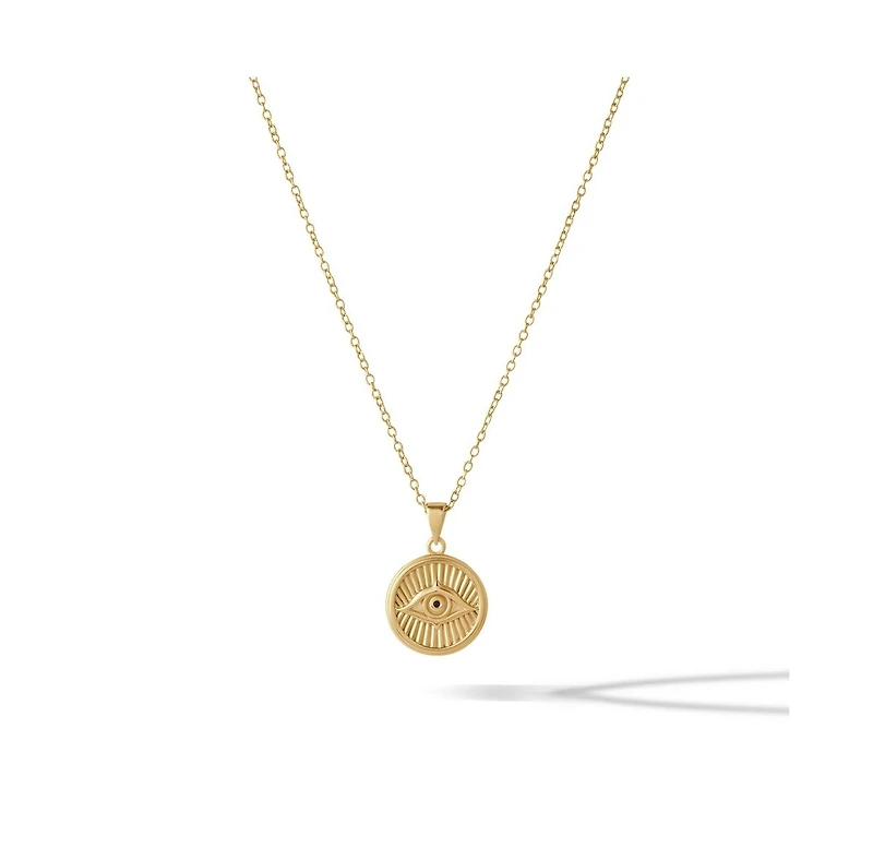 Vincero Women's Evil Eye Necklace in Sterling Silver with 15.5" Chain and Extender