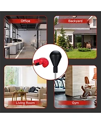 Adjustable Freestanding Punching Bag with Boxing Gloves