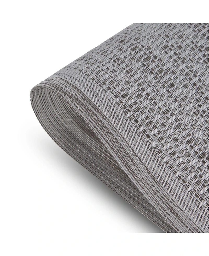 Dainty Home Geneva Texteline Outdoor Dining Set Textured Design Reversible 12" x 18" Rectangular Placemats Set of 6