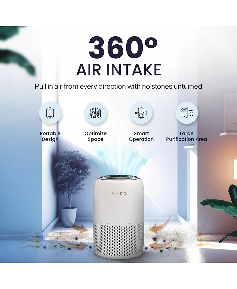 Hepa Smart Air Purifier Up To 770 Sqft - App Controlled