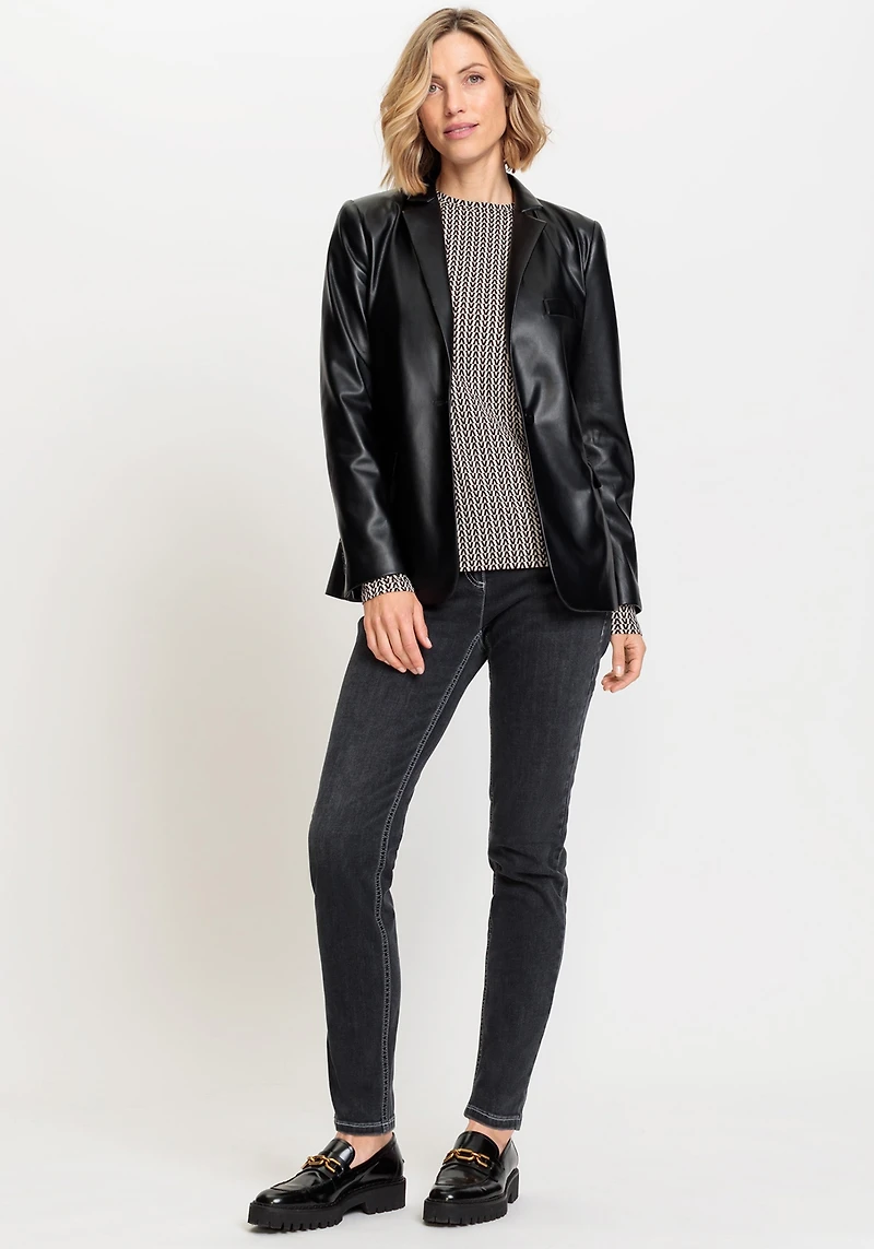 Olsen Women's Dana Fit Slim Leg Dark Washed Jeans