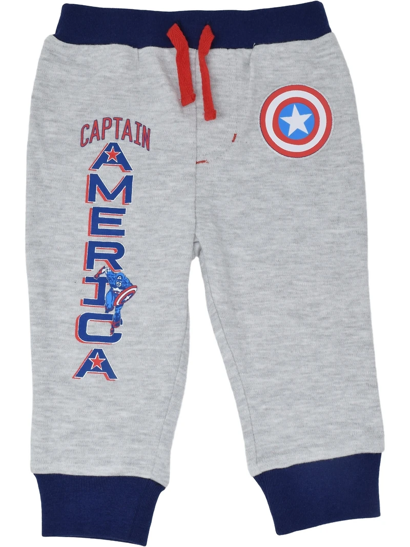 Avengers Baby Boys Hulk Black Panther Captain America 4 Pack Jogger Pants Newborn to