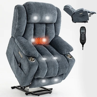 Mondawe Chenille Power Lift Recliner Chair