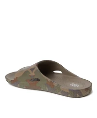 Dearfoams Men's EcoCozy Sustainable Comfort Slide Sandal