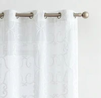 Dainty Home Sophia Linen Look 76" W x 84" L Grommet Window Panel Set