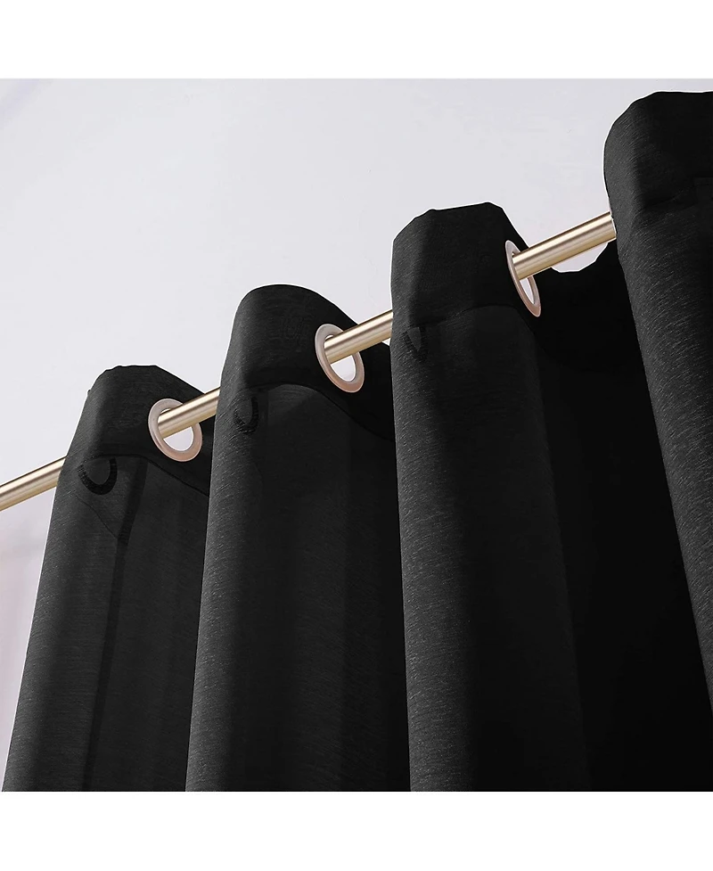 Melrose Semi Sheer Window Panel Set, 110" W x 84" L