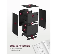 Slickblue 2-Drawer Vertical File Cabinet for Efficient Document Organization