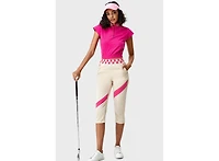 Bellemere New York Women's Bellemere High-Waisted Checkered Chic Crop Pants