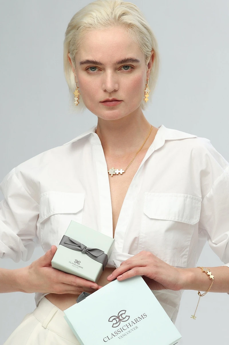 Jigsaw Puzzle Necklace