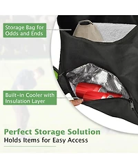 Skonyon Golf Push Pull Cart with Foot Brake-Green