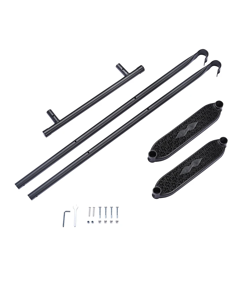 Yescom 39" Trampoline Ladder 2 Step Wide Anti Skid for Kid Outdoor 12 to 15 Ft Bounce