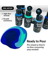 Hippie Crafter Acrylic Pouring Paint 24 Color Set