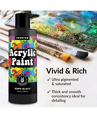 Hippie Crafter 8oz Acrylic Paint Black
