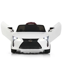 Gymax 12V Licensed Lexus LC500 Kids Ride On Car w/ MP3 Remote Control White