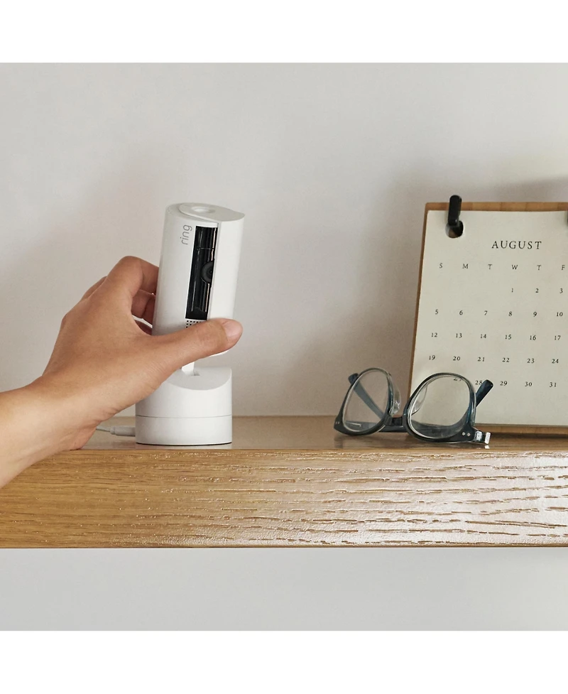 ring Pan-Tilt Indoor Cam with 360° Horizontal Pan Coverage, Live View & Two-Way Talk, and Hd Video Black