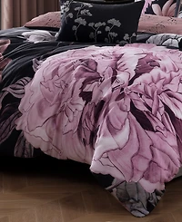 Bebejan Midnight Meadow Bedding 100% Cotton 5 Piece Queen Size Reversible Comforter Set