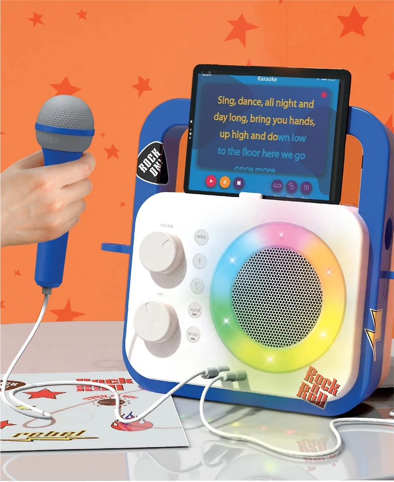 Geoffrey's Toy Box 2-Mic Karaoke Machine Music Station, Created for Macy's